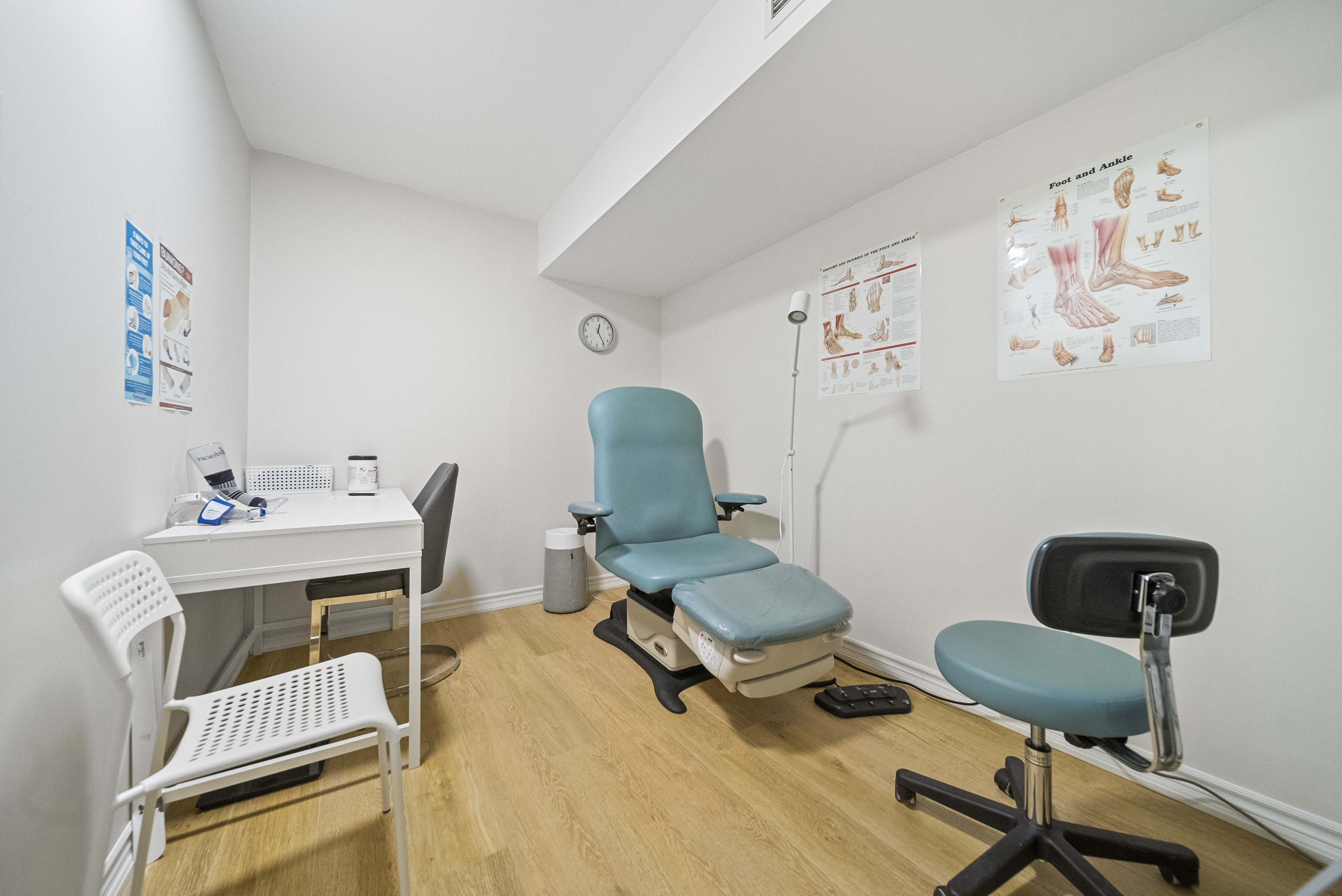 Treatment room at Foot Forward Clinic